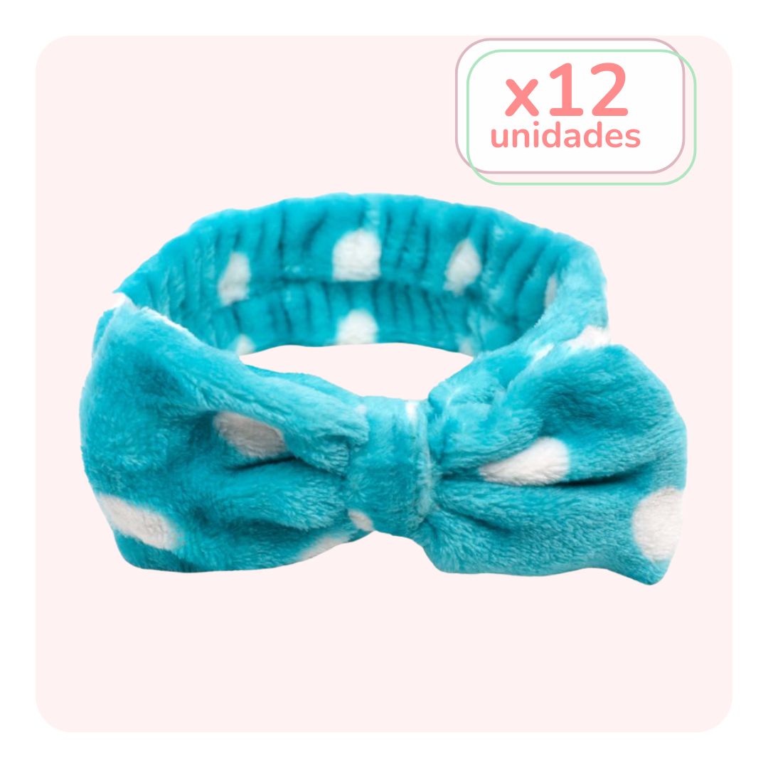 Pack 12 Cintillos Lunar Turquesa