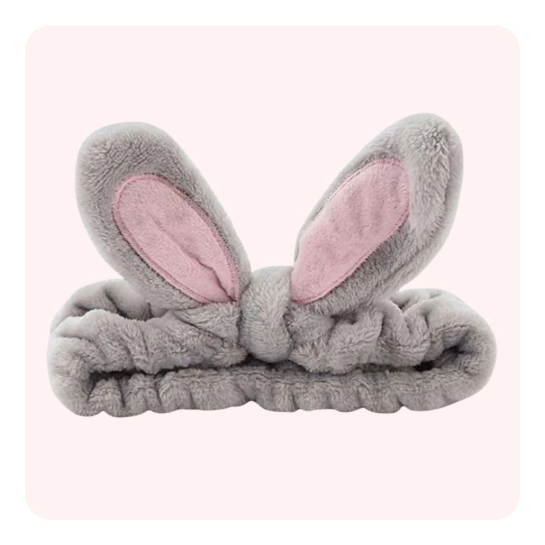 Cintillo Make Up Orejas Largas Gris