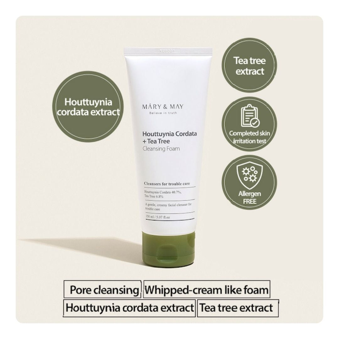 Espuma Limpiadora Houttuynia Cordata + Tea Tree Cleansing Foam