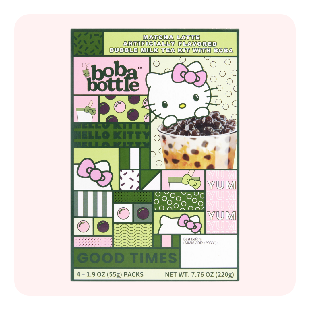 Té Matcha Boba Bottle Hello Kitty