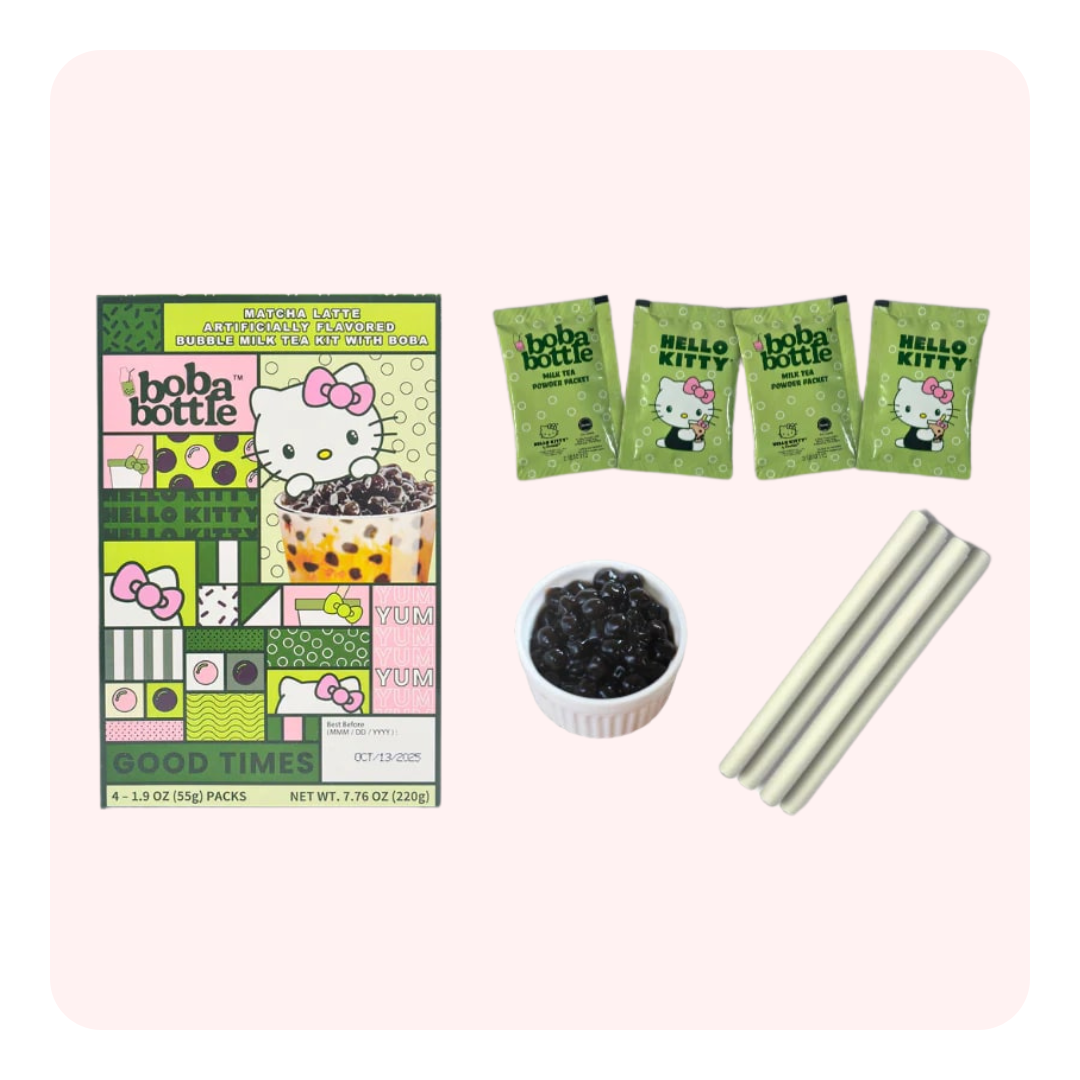 Té Matcha Boba Bottle Hello Kitty
