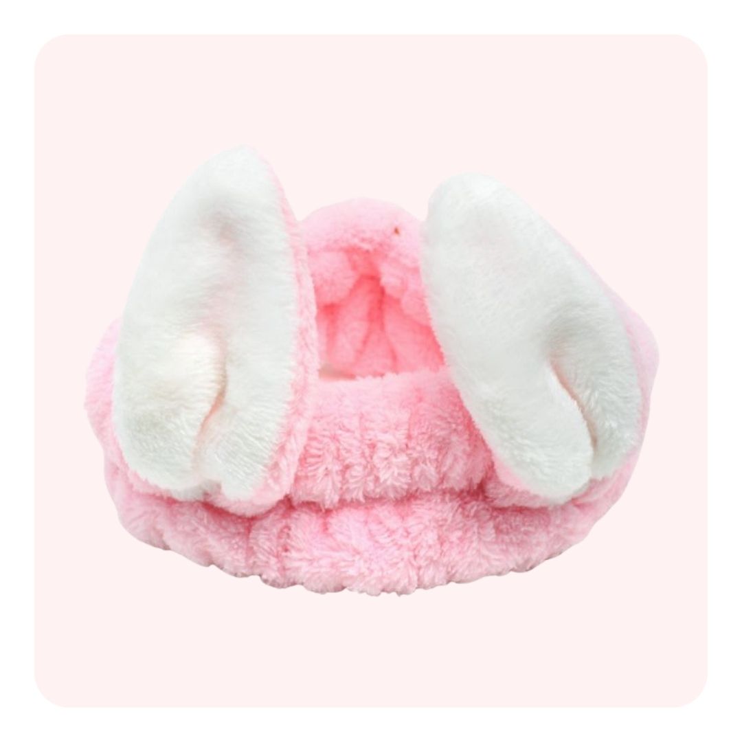 Cintillo Make Up Orejas Cortas Rosa