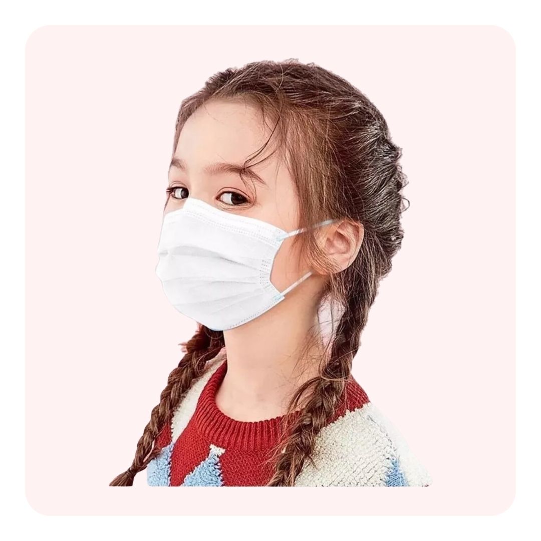 Children Face Mask White