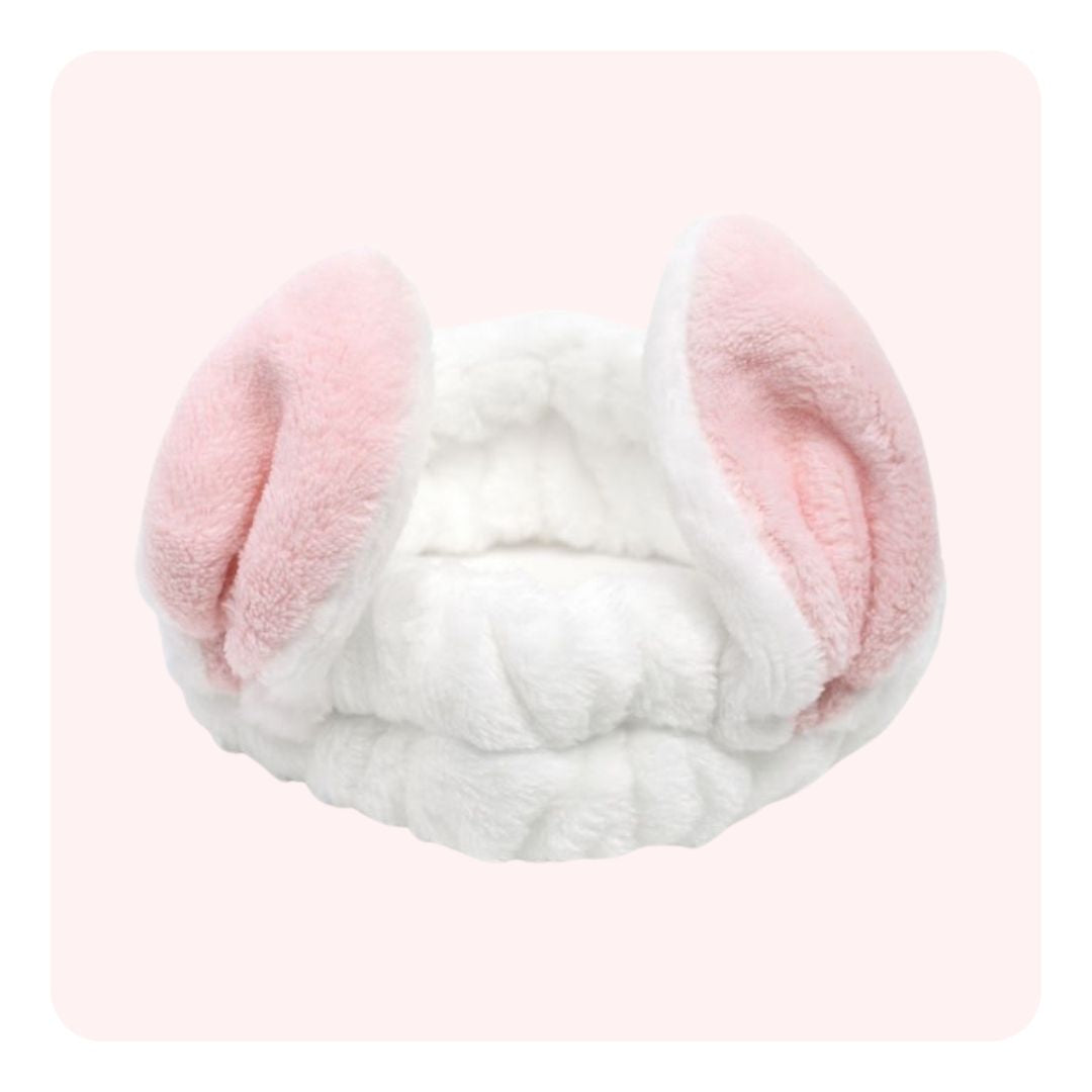 Cintillo Make Up Orejas Cortas Blanco