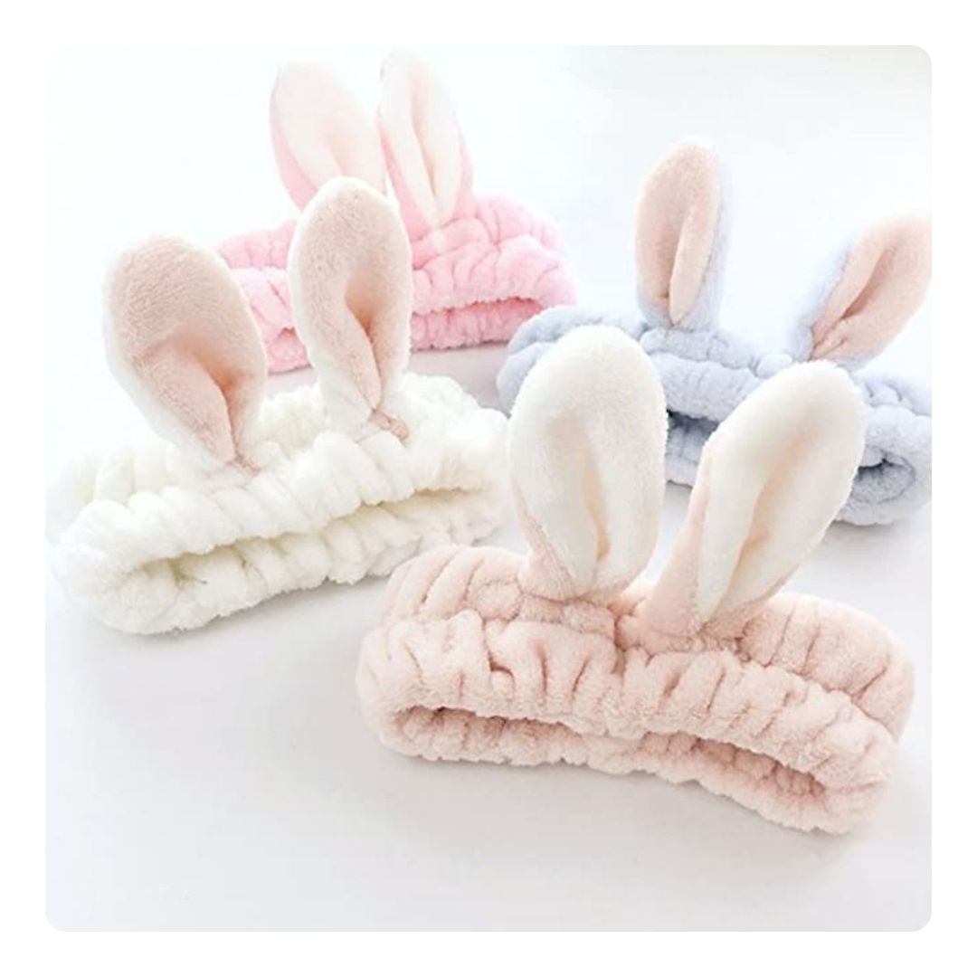 Cintillo Make Up Orejas Cortas Celeste