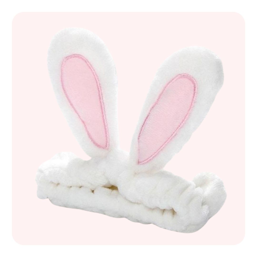 Cintillo Make Up Orejas Largas Blanco