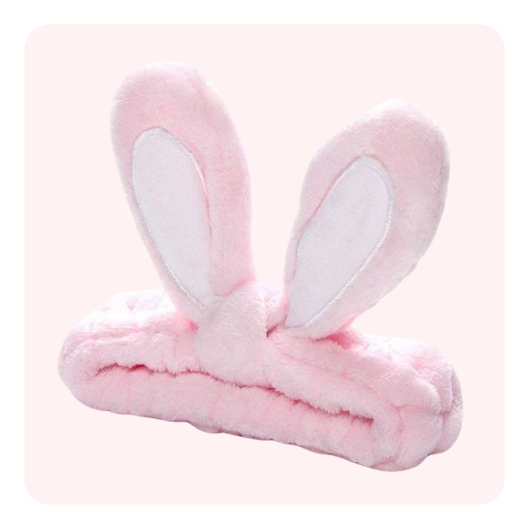 Cintillo Make Up Orejas Largas Rosa