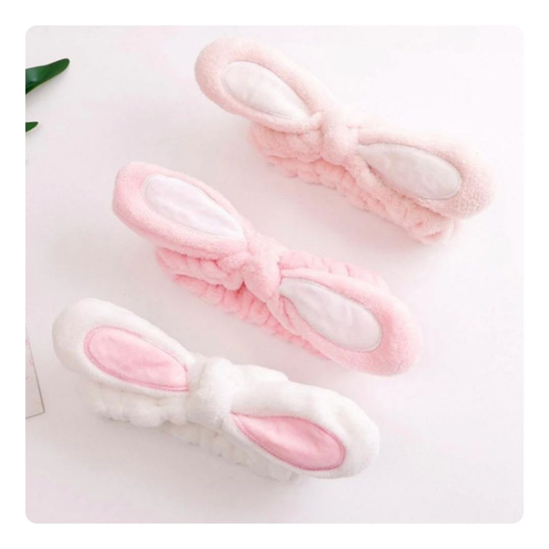 Cintillo Make Up Orejas Largas Rosa