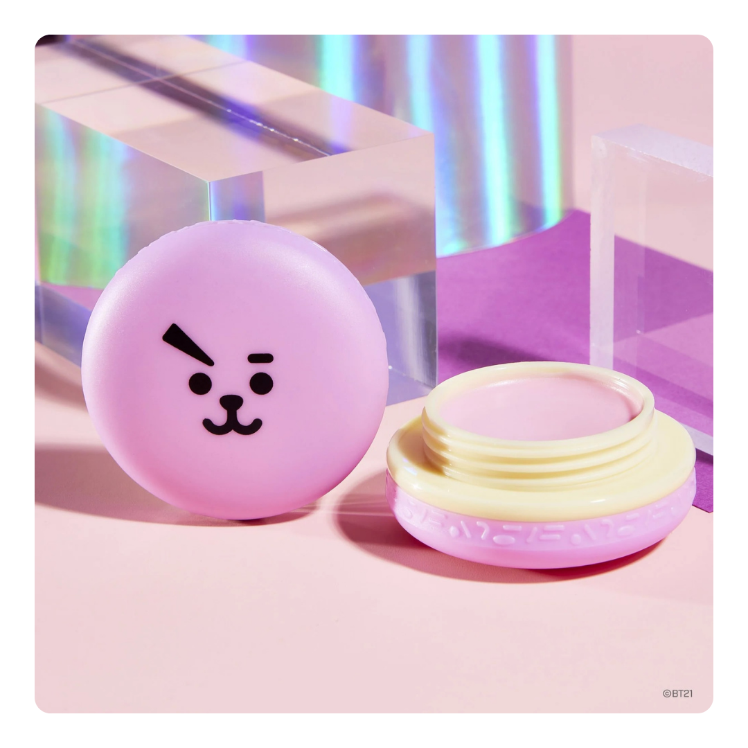 BT21 Cooky Macaron Lip Blam - Rose
