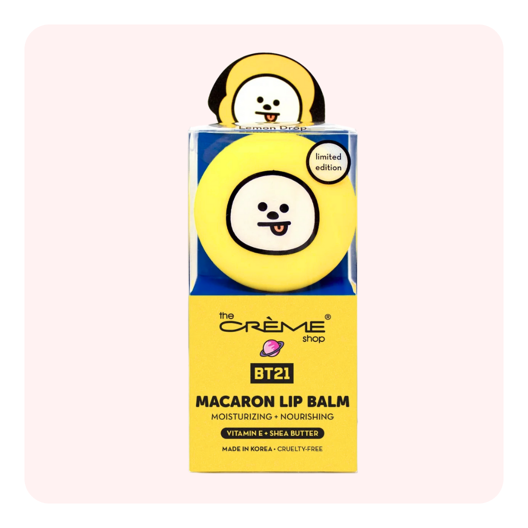 BT21 Chimmy Macaron Lip Balm - Lemon Drop